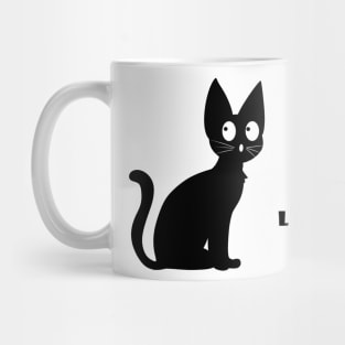 Black Cat The Fuck You Lookin At? Mug